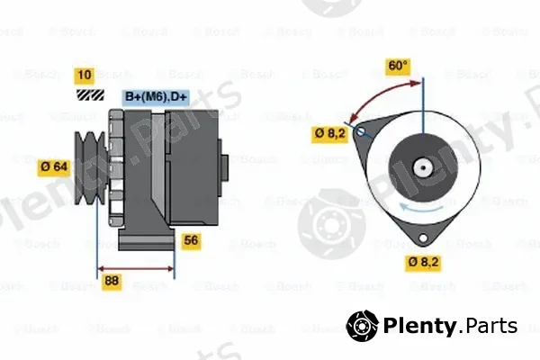 Bosch 0986032930 — Alternator