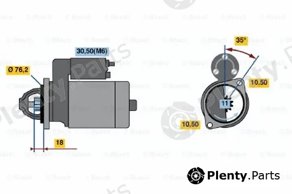Bosch 0001108168 — Starter