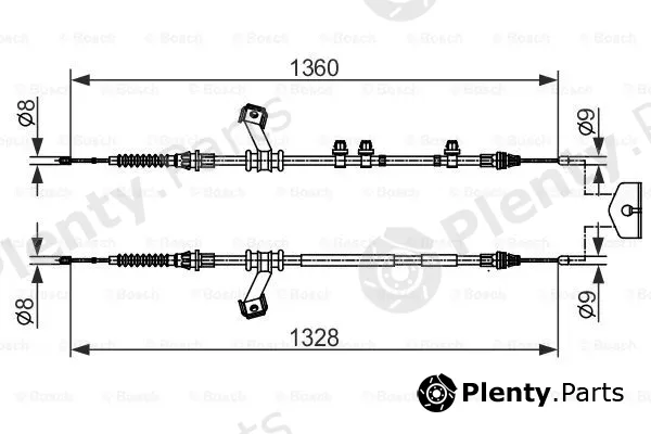 Bosch 1987482422 — Cable Pull, parking brake