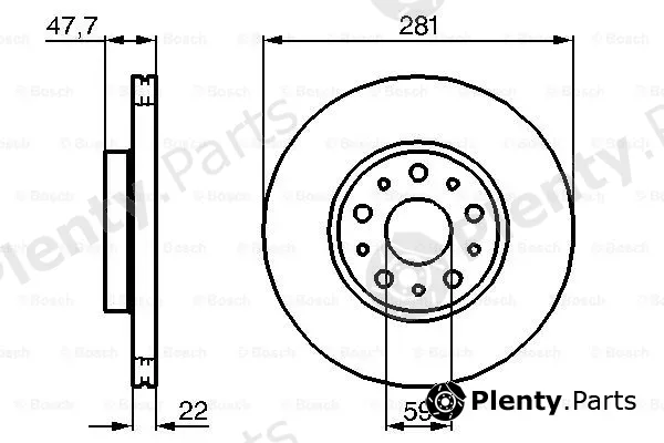 Bosch 0986479100 — Brake Disc
