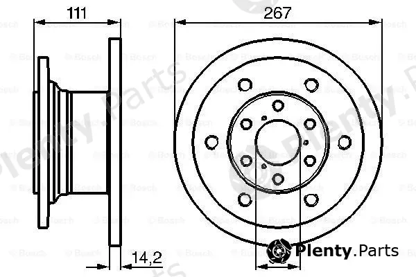 Bosch 0986478742 — Brake Disc