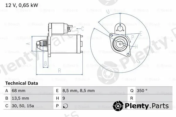 Bosch 0986010040 — Starter