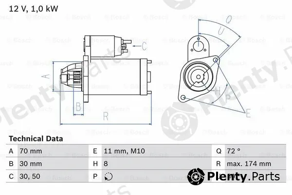Bosch 0986025310 — Starter