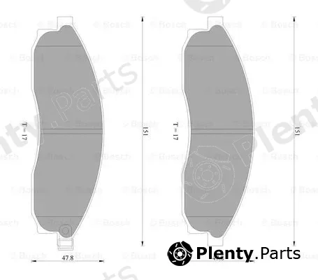 Bosch 0986AB2278 — Brake Pad Set, disc brake
