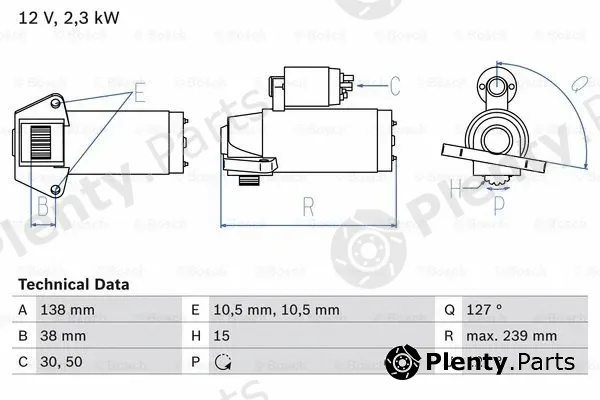 Bosch 0986025950 — Starter
