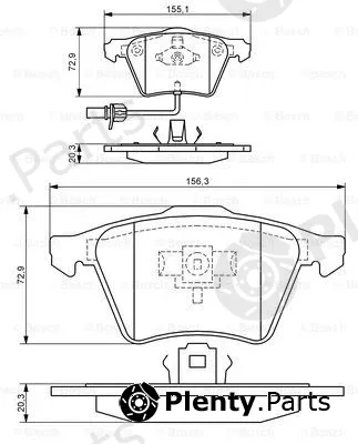 Bosch 0986424806 — Brake Pad Set, disc brake