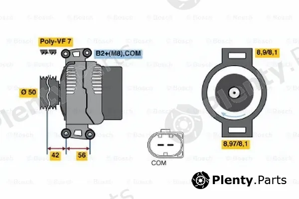Bosch 0121715011 — Alternator