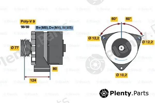 Bosch 0120468143 — Alternator