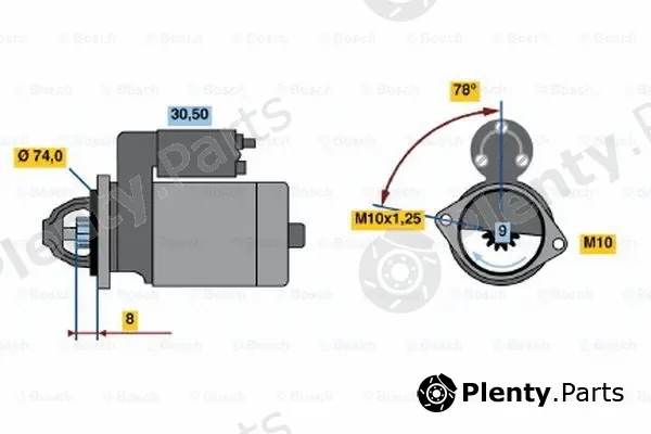 Bosch 0001107079 — Starter