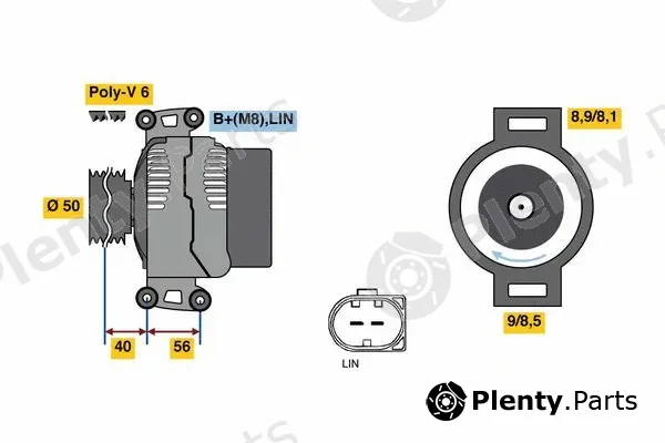 Bosch 0121813001 — Alternator