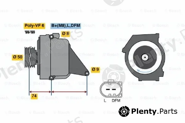 Bosch 01220AA2A0 — Alternator