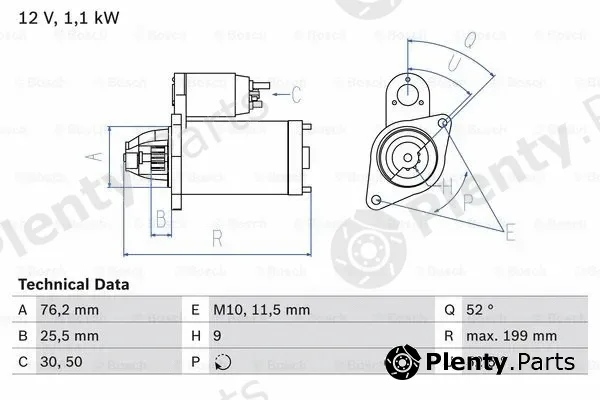 Bosch 0986021500 — Starter