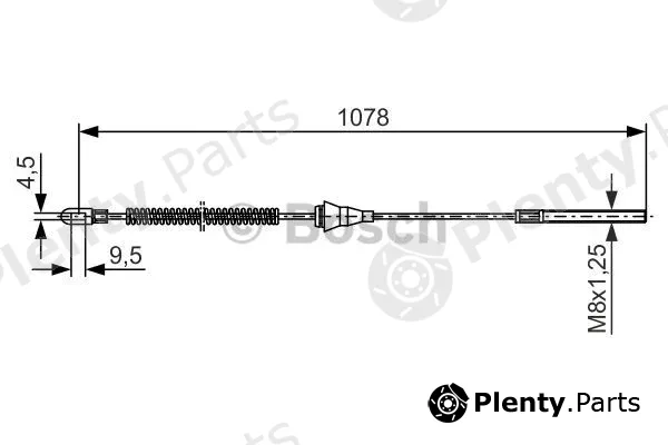 Bosch 1987477310 — Cable Pull, parking brake