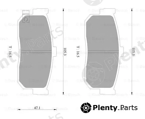 Bosch 0986AB3084 — Brake Pad Set, disc brake