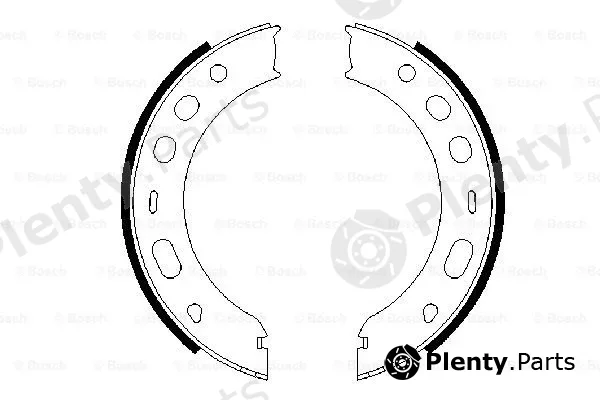 Bosch 0986487706 — Brake Shoe Set, parking brake