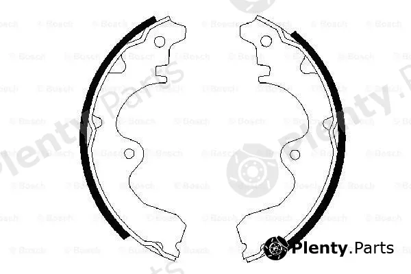 Bosch 0986487239 — Brake Shoe Set
