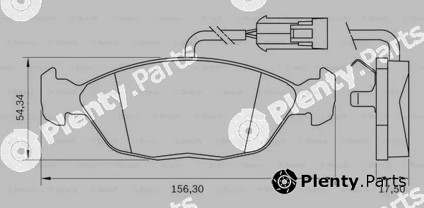 Bosch 0986BB0037 — Brake Pad Set, disc brake