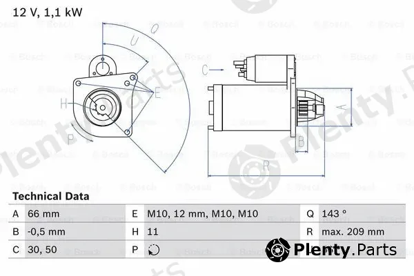 Bosch 0986025390 — Starter