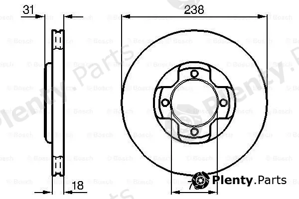 Bosch 0986478249 — Brake Disc
