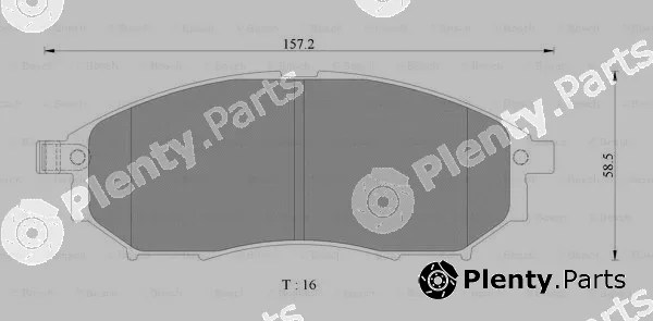 Bosch 0986AB3098 — Brake Pad Set, disc brake