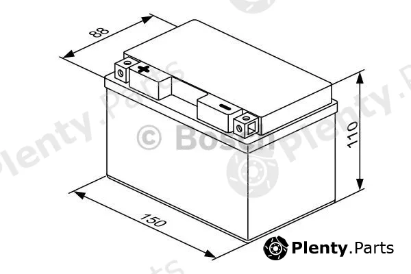 Bosch 0092M60170 — Starter Battery M6