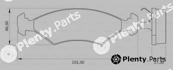 Bosch 0986BB0099 — Brake Pad Set, disc brake