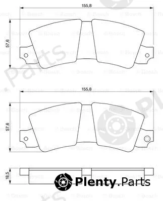 Bosch 0986464421 — Brake Pad Set, disc brake