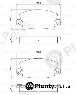 Bosch 0986463473 — Brake Pad Set, disc brake
