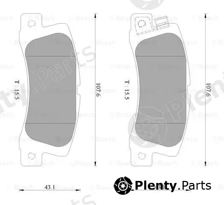 Bosch 0986AB2429 — Brake Pad Set, disc brake