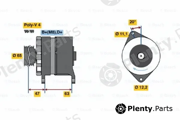 Bosch 0120469035 — Alternator