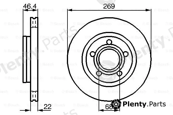 Bosch 0986478574 — Brake Disc