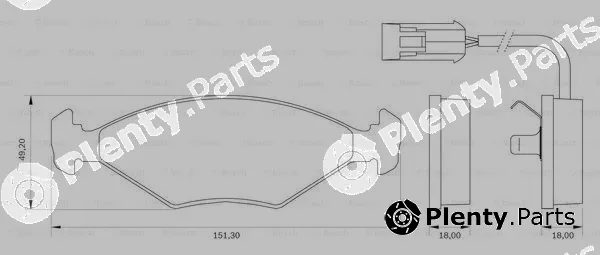 Bosch 0986BB0005 — Brake Pad Set, disc brake