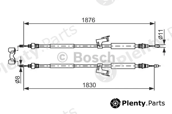 Bosch 1987477202 — Cable Pull, parking brake