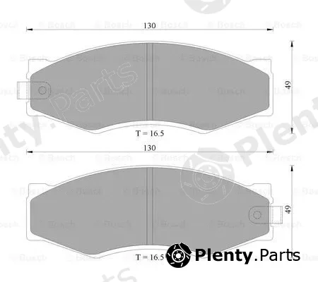 Bosch 0986AB2005 — Brake Pad Set, disc brake