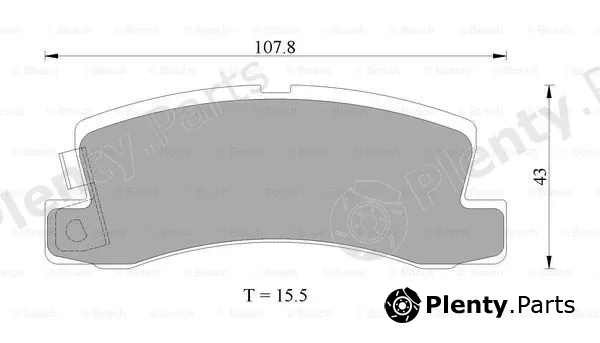 Bosch 0986AB2010 — Brake Pad Set, disc brake