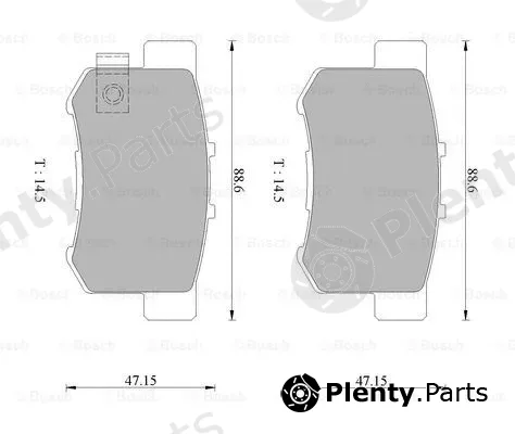 Bosch 0986505694 — Brake Pad Set, disc brake