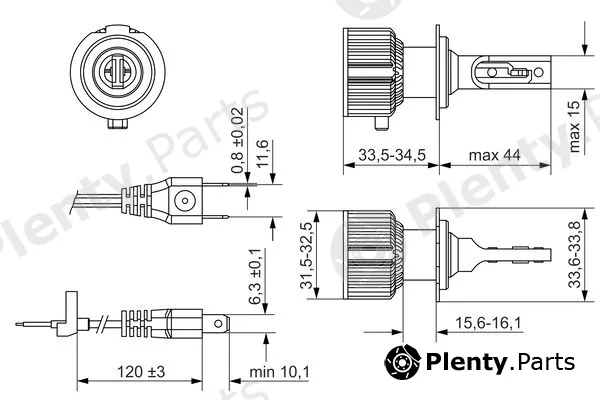 Bosch 1987301701 — Bulb, spotlight