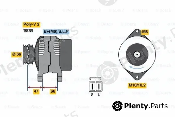 Bosch 0986036471 — Alternator