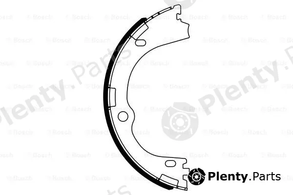 Bosch 0986487965 — Brake Shoe Set, parking brake