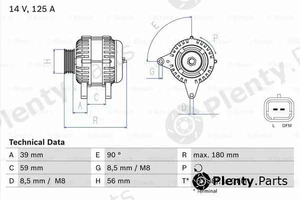 Bosch 0986084060 — Alternator