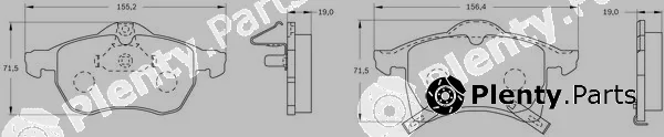 Bosch 0986BB0716 — Brake Pad Set, disc brake