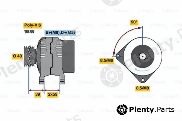 Bosch 0123510031 — Alternator