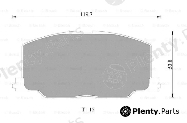 Bosch 0986AB2056 — Brake Pad Set, disc brake