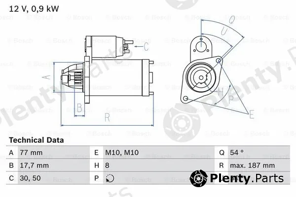 Bosch 0986022591 — Starter