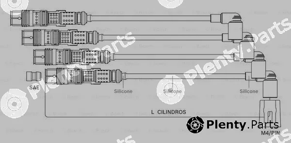 Bosch F00099C125 — Ignition Cable Kit