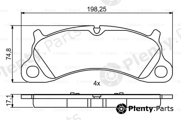Bosch 0986494806 — Brake Pad Set, disc brake