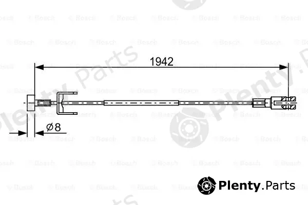 Bosch 1987482643 — Cable Pull, parking brake