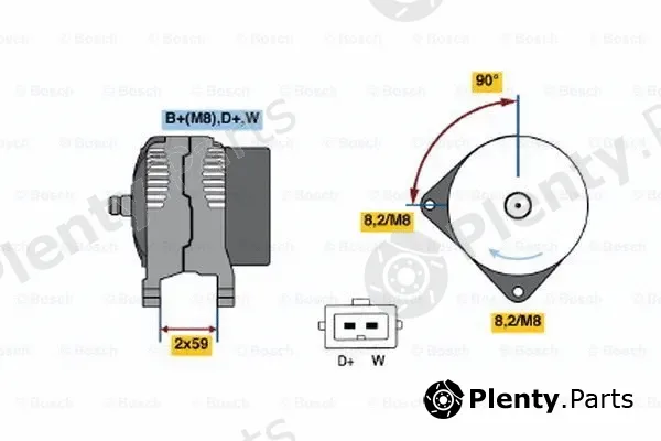 Bosch 0123310032 — Alternator