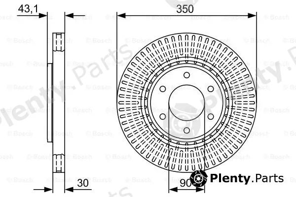 Bosch 0986479V51 — Brake Disc