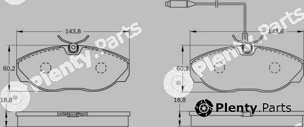 Bosch 0986BB0145 — Brake Pad Set, disc brake